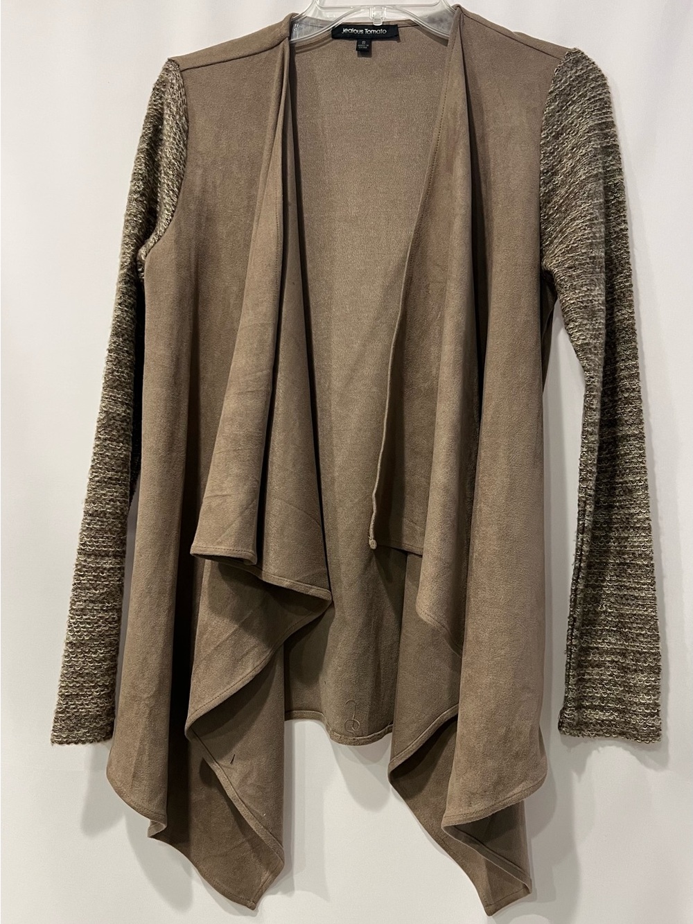 Women’s Jealous Tomato Faux Suede and Knitted Long Sleeves Size S